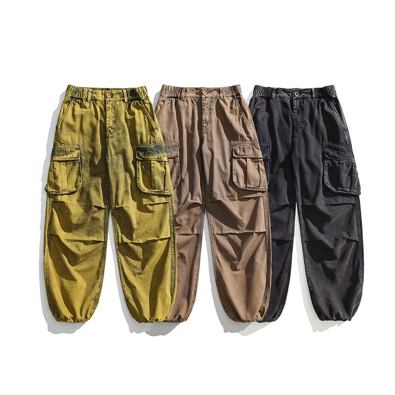 Fashion Brand American Straight Loose Micro-flared Trousers