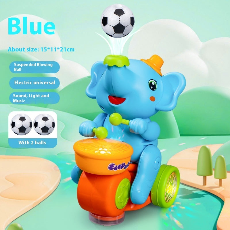 Children's Electric Ball Blowing Machine Drumming Elephant Universal Car Floating Ball